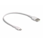 Delock USB kabel za punjenje USB 2.0 Apple Lightning utikač, USB-A utikač 0.30 m bijela 87866