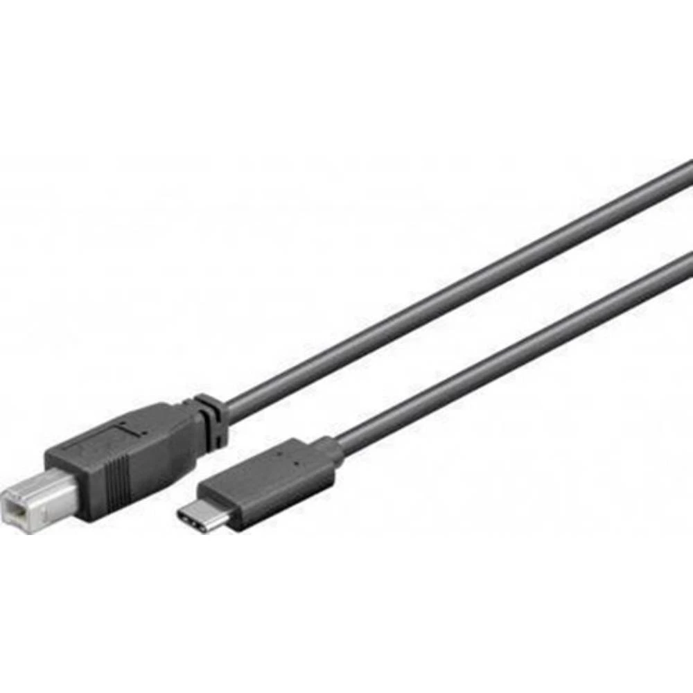 Goobay USB 2.0 Priključni kabel [1x Muški konektor USB 2.0 tipa B - 1x ] 1 m Crna slika