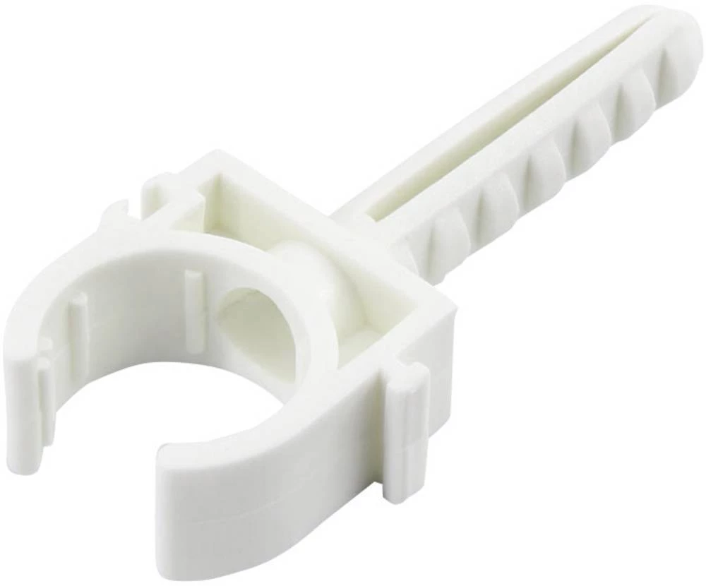 TRU COMPONENTS Montažna obujmica Za zidane utičnice, S tiplom Bijela 1 ST slika