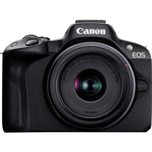 Canon Canon EOS R50 Kit schwarz + RF-S 18-45 I digitalni slr fotoaparat RF-S 18-45 mm crna 4K-video, nastavak za bljeska slika