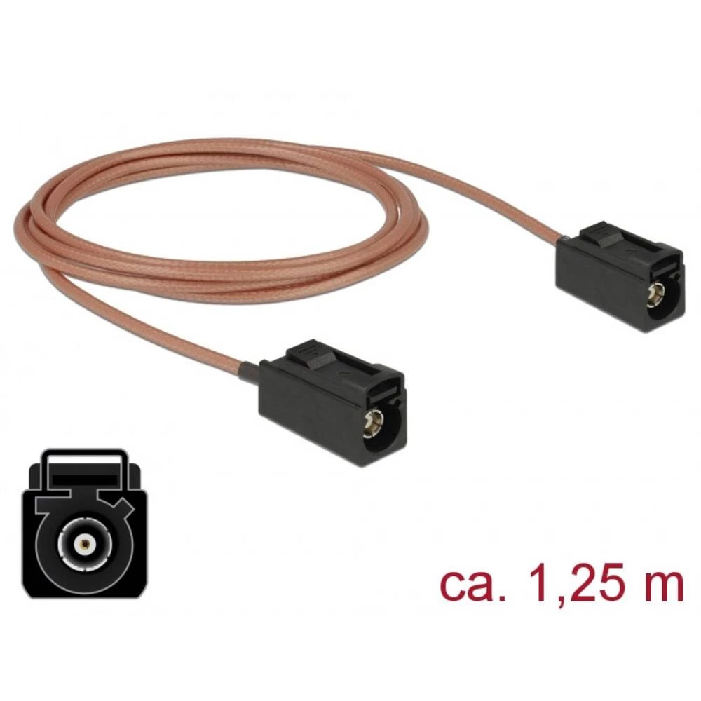 WLAN antene Priključni kabel [1x Fakra utičnica - 1x Fakra utičnica] 1.25 m Delock slika