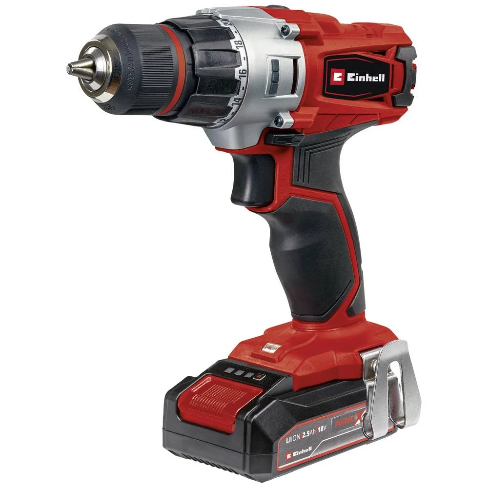Einhell Power X-Change TE-CD 18/2 Li +39 (1x2,5 Ah) 4514219 akumulatorska bušilica  18 V 2.5 Ah li-ion uklj. akumulator, uklj. punjač, uklj. kofer slika