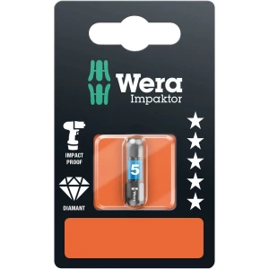 Wera 840/1 IMP DC Impaktor Bits SB SiS šestrubni bit 4 mm  čelik za alat legirani, s diamantnom oblogom D 6.3 1 St. slika