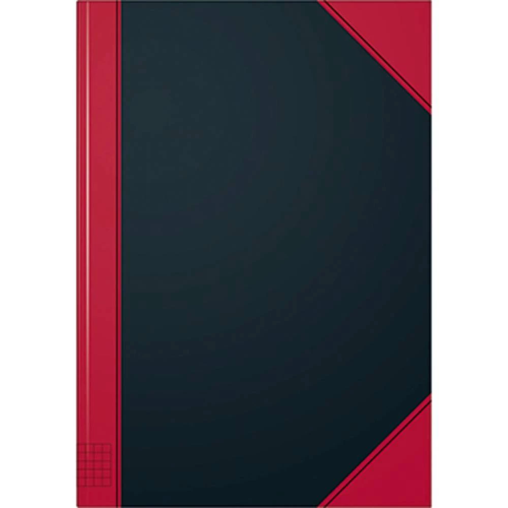König & Ebhardt Bilježnica Kladde 865523301 Kockasta Crna/crvena Broj listova: 96 DIN A4 slika