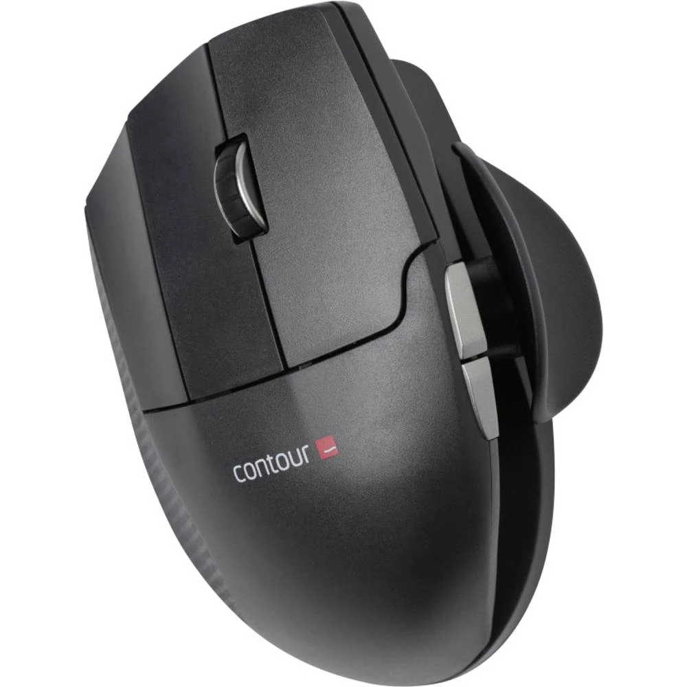 Contour Design Unimouse Left Bežični miš Ergonomski, Ponovo punjiv Crna slika