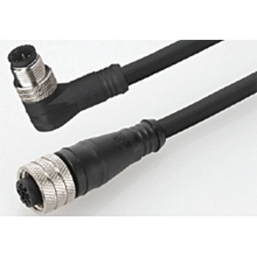 Molex 1200070904 Micro-Change (M12) Double-Ended Cordset, 4 Poles, Female (90°) to Male (Straight), 0.34mm² PVC Cable, 5.0 slika