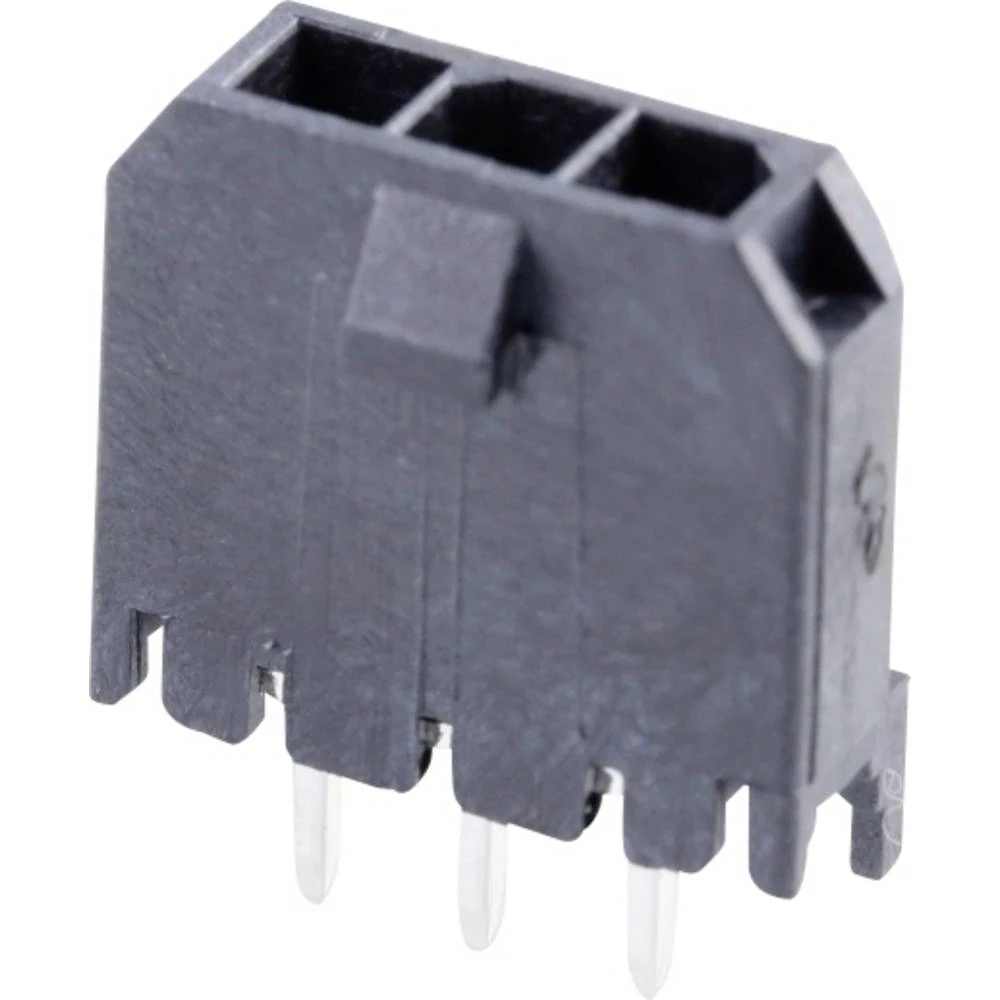 Molex 436500327 Micro-Fit 3.0 Vertical Header, 3.00mm Pitch, Single Row, 3 Circuits, with PCB Polarizing Peg, Tin, Glow-W slika