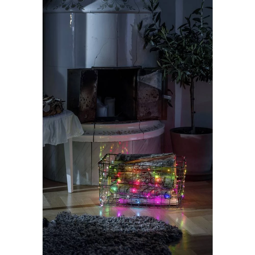 Konstsmide 6334-590 Mikro svjetlosni lanac Unutra ATT.CALC.EEK: A (A++ - E) strujni pogon LED Šarena boja Osvjetljena duljina: 9 slika