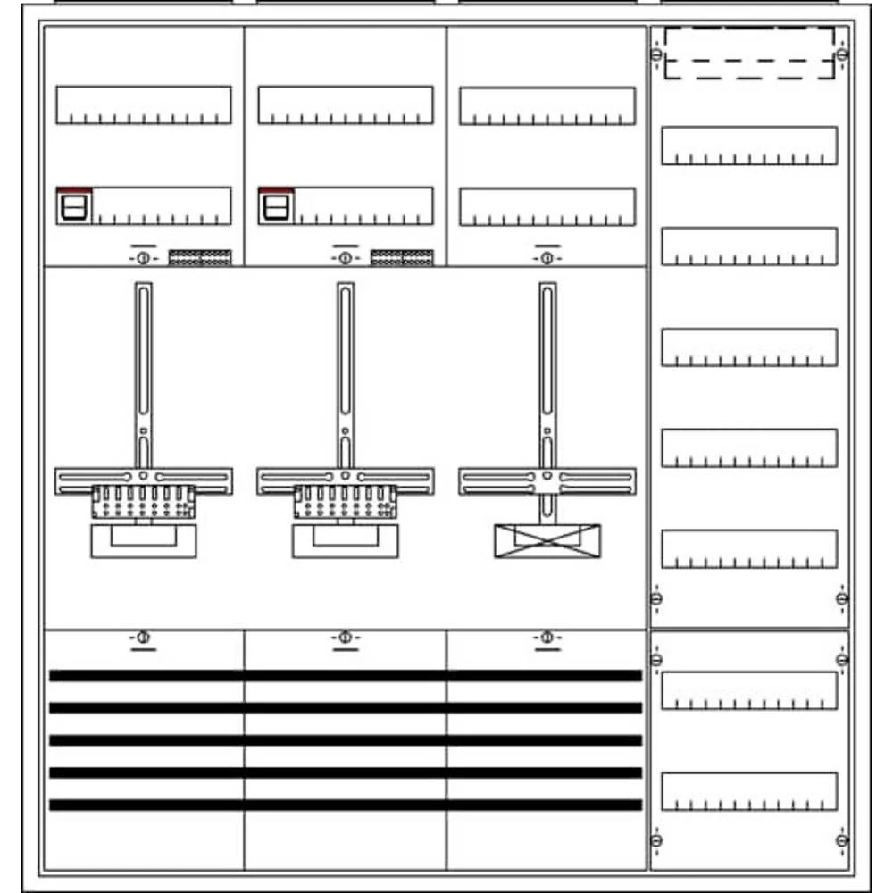 Striebel & John 2CPX035804R9999 KS213 ormar za brojilo   Broj redova = 7 slika