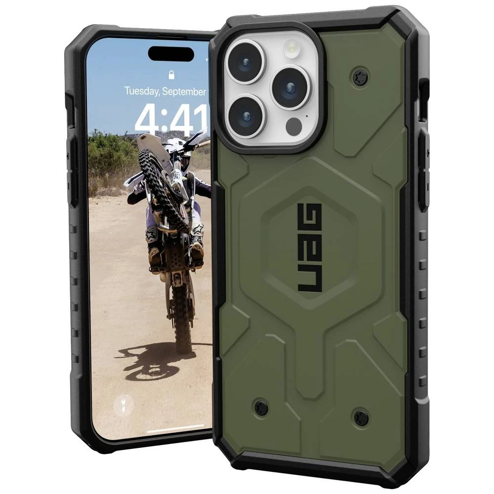 Urban Armor Gear Pathfinder MagSafe stražnji poklopac za mobilni telefon Apple iPhone 15 Pro Max maslinasta slika