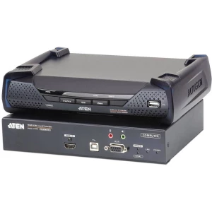 ATEN KE8950-AX-G HDMI™, USB, RS232, audio line-out, utičnica za mikrofon proširenje (produžetak) putem mrežnog kabela RJ45, putem optičkog kabela 10 km slika