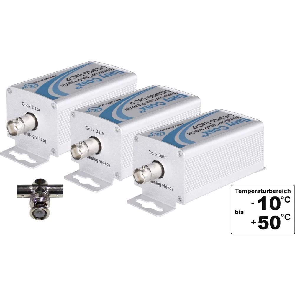 3-dijelni setProširenje mreže Renkforce Koaksijalni Raspon (maks.): 1500 m 100 Mbit/s slika