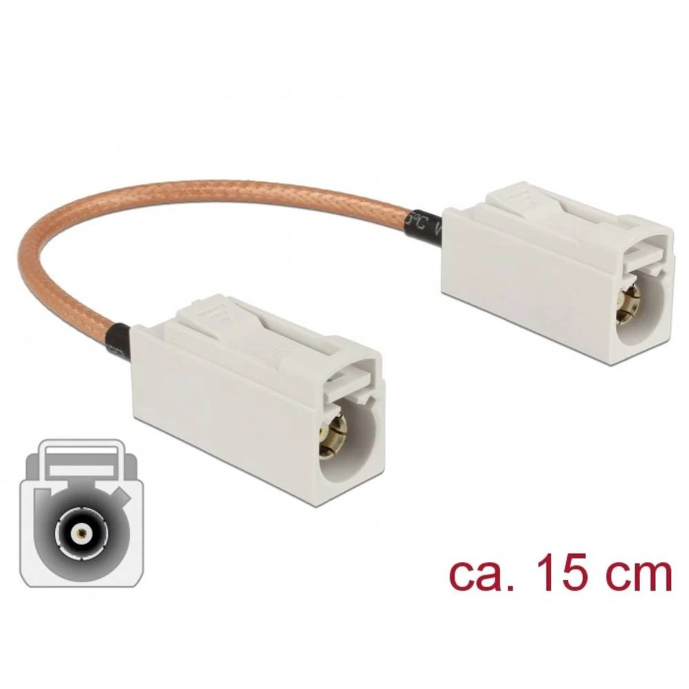 WLAN antene Priključni kabel [1x Fakra utičnica - 1x Fakra utičnica] 0.15 m Delock slika