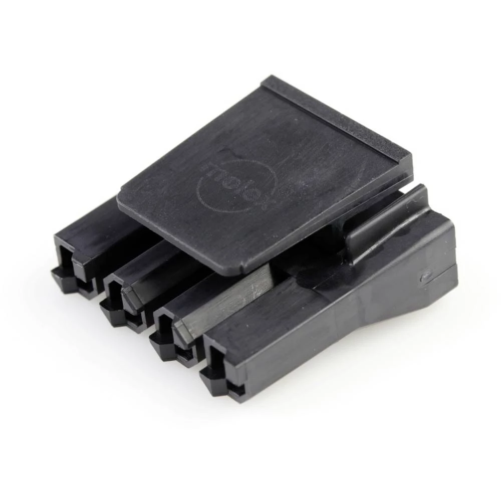 Molex 444412004 7.50mm Pitch Sabre Receptacle Crimp Housing, UL 94V-0, 4 Circuits, Black slika