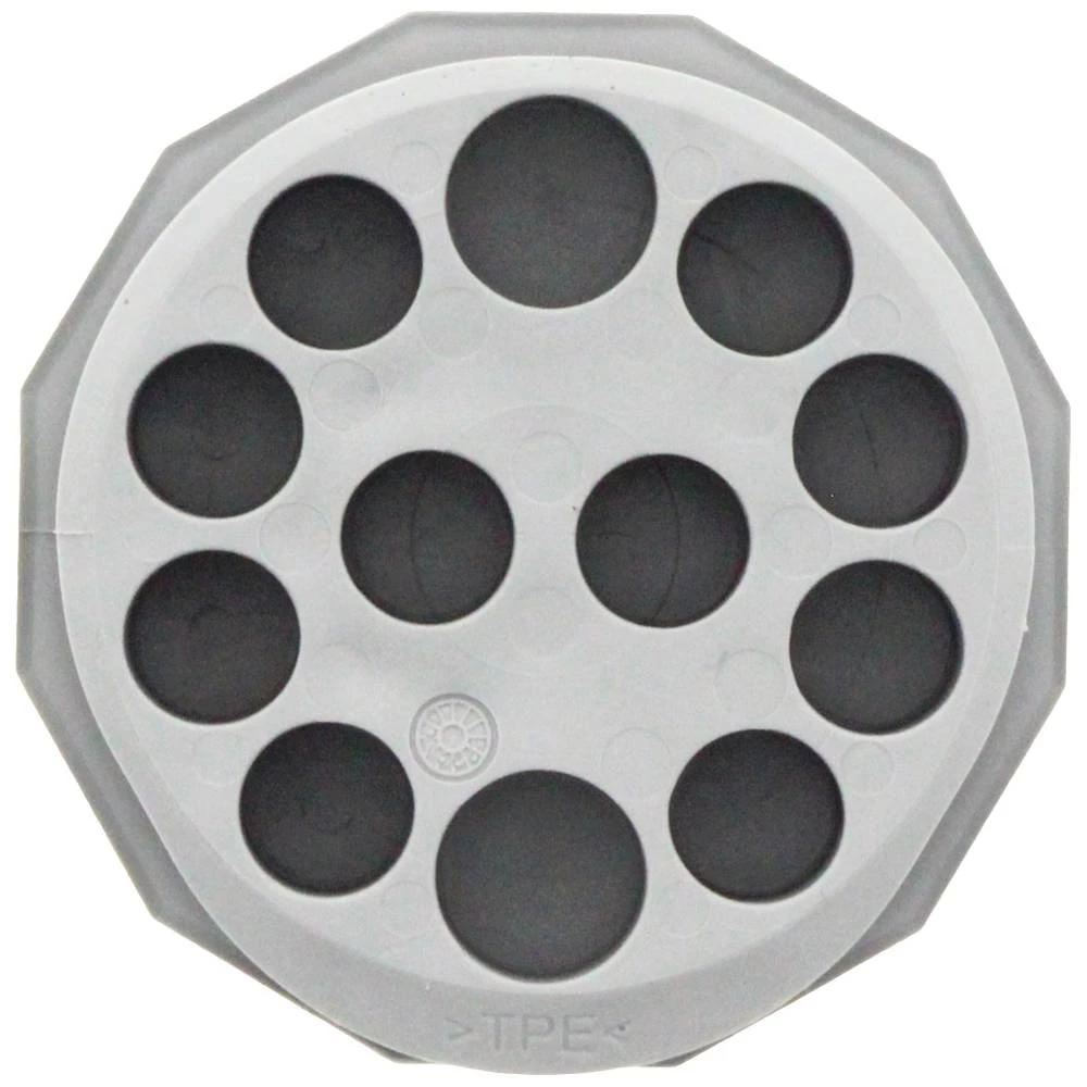 CONTA-CLIP KES-E-R 50/12 A GR kabelska uvodnica    Debljina ploče (maks.) 2.5 mm termoplastični elastomer siva 10 St. slika