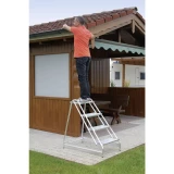 MUNK Günzburger Steigtechnik 50052 aluminij stepenice mobilna Radna visina (maks.): 3 m srebrna 10.5 kg