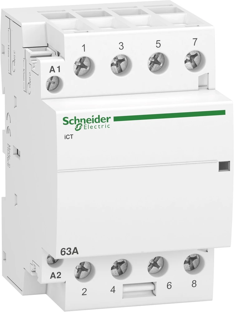 Schneider Electric A9C20864 Instalacijski kontaktor 1 ST 4 zatvarač 2.1 W 400 V/AC 63 A slika