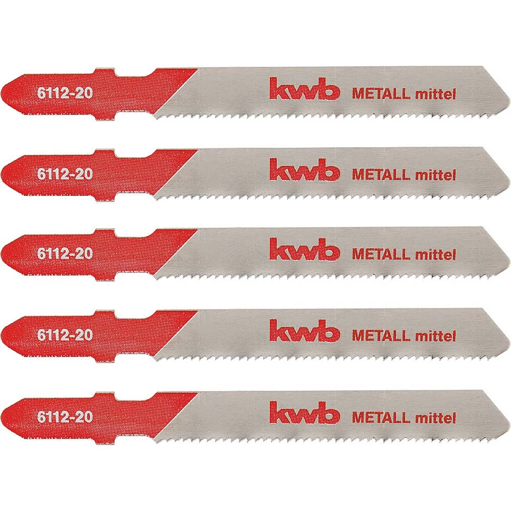 kwb 611225 Listovi ubodne pile, obrada metala, HSS, 5 x srednje 5 St. slika