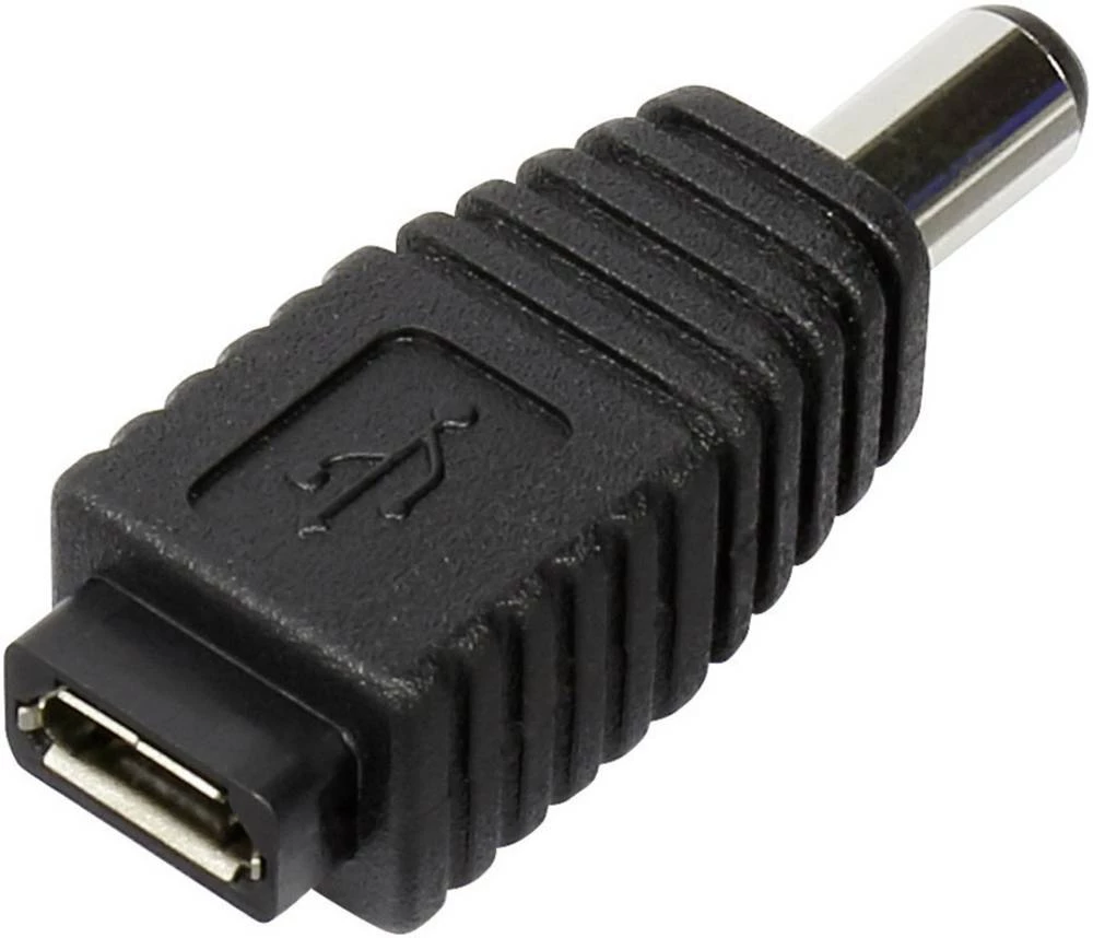 TRU COMPONENTS Niskonaponski adapter Niskonaponski adapter-Ženski konektor USB 2.0 tipa Micro B 5 mm 2.1 mm 1 ST slika