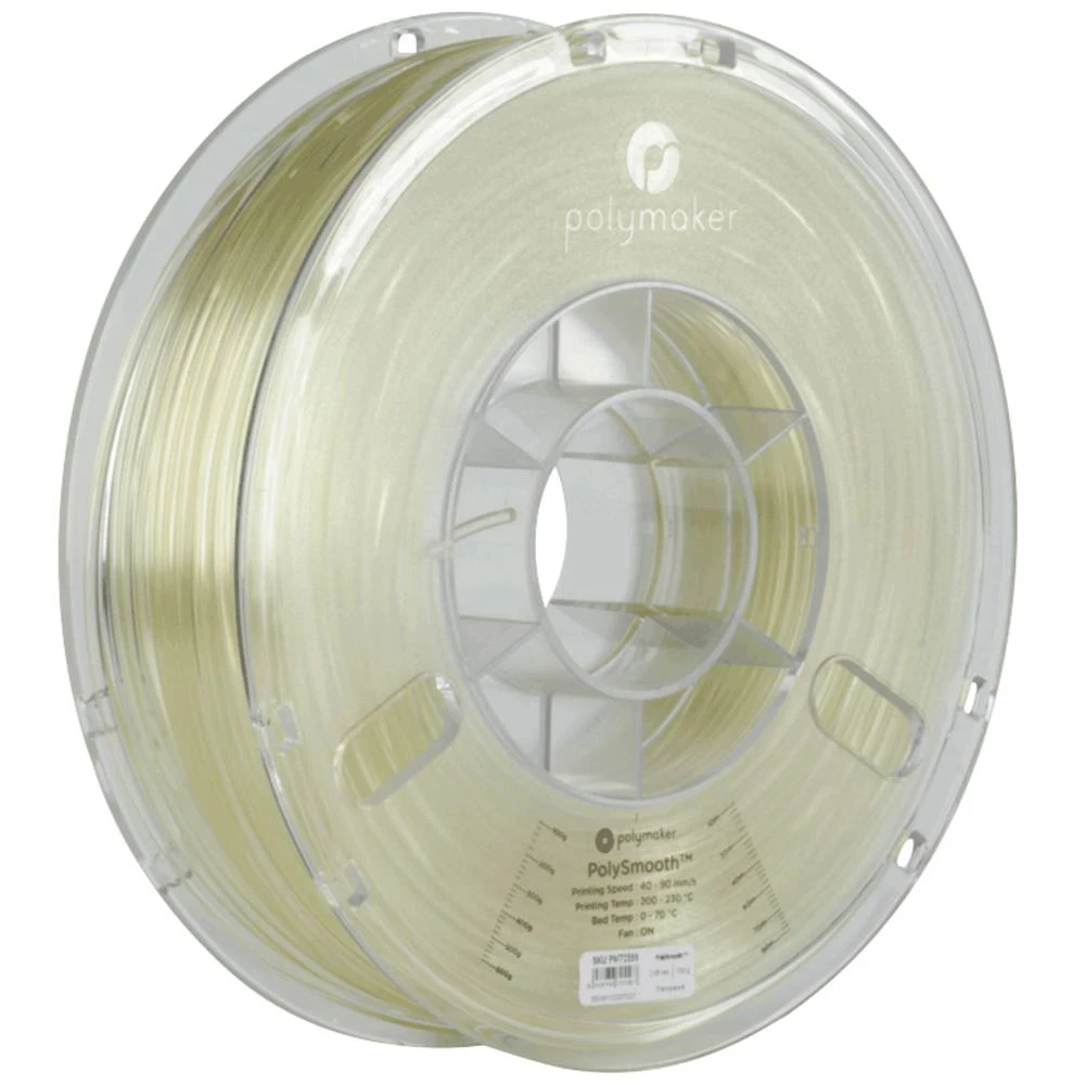 Polymaker PJ01023 PolySmooth 3D pisač filament PVB može se polirati 2.85 mm 750 g prozirna  1 St. slika