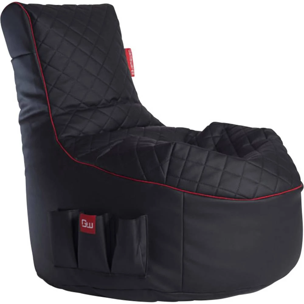 Igraća vreća za sjedenje GAMEWAREZ Crimson Hurricane Crna, Crvena slika