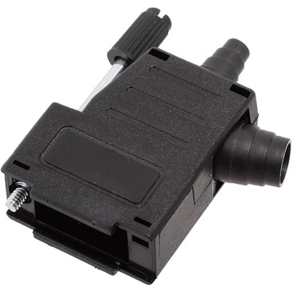 D-SUB kućište Broj polova: 9 Umjetna masa ojačana staklenim vlaknima, otporna na udare 180 °, 45 ° Crna encitech DSSK-P-09-L+G-K slika