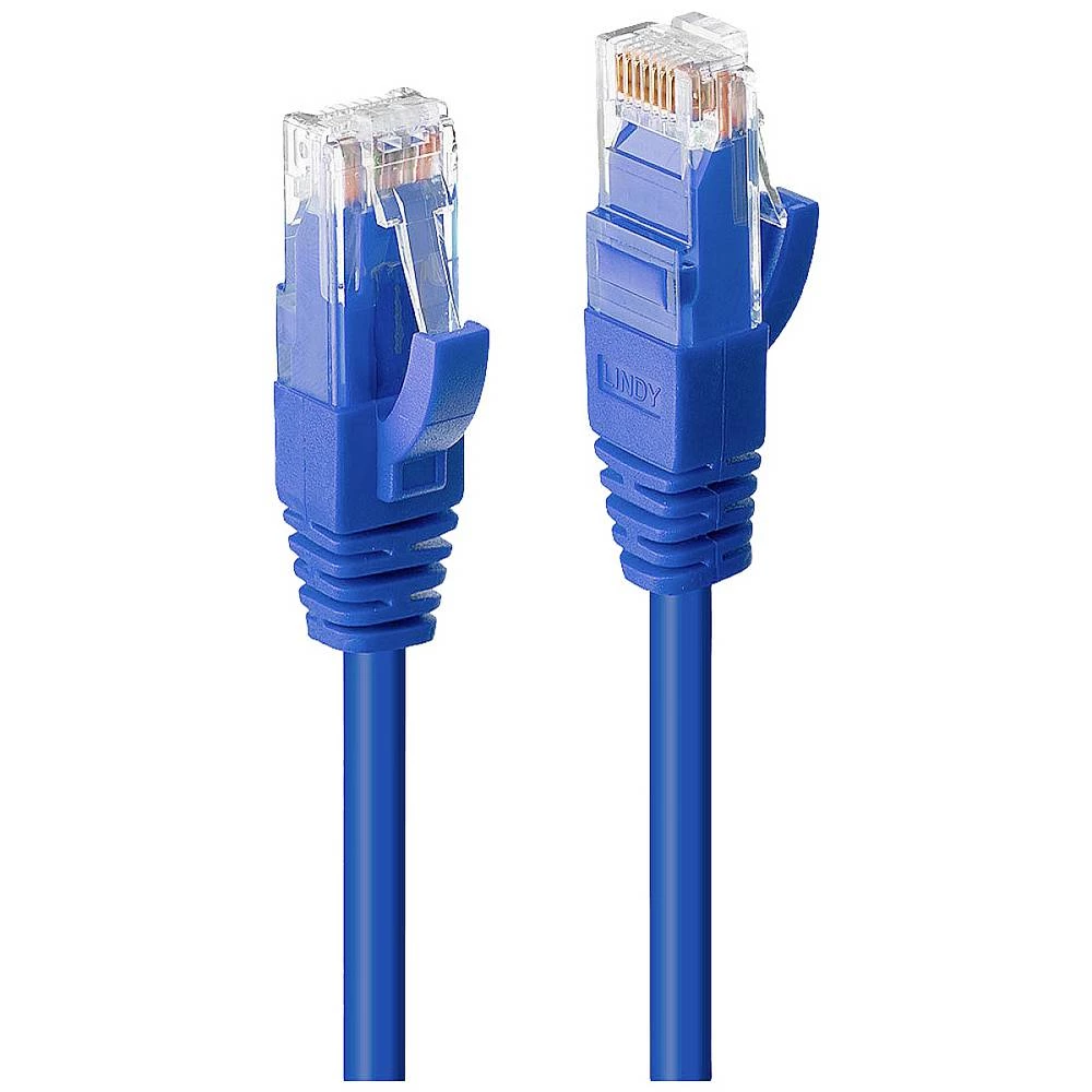 LINDY 45476 RJ45 mrežni kabel, Patch kabel   7.5 m plava boja  1 St. slika
