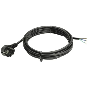 as - Schwabe PVC priključni kabel 2m, crni, kabel s plastičnim omotačem H05VV-F 3G1.5 AS Schwabe 70839 struja priključni kabel crna 2 m slika