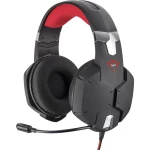 Igraće naglavne slušalice sa mikrofonom 3,5 mm priključak Sa vrpcom Trust GXT322 Dynamic Headset Preko ušiju Crna/crvena