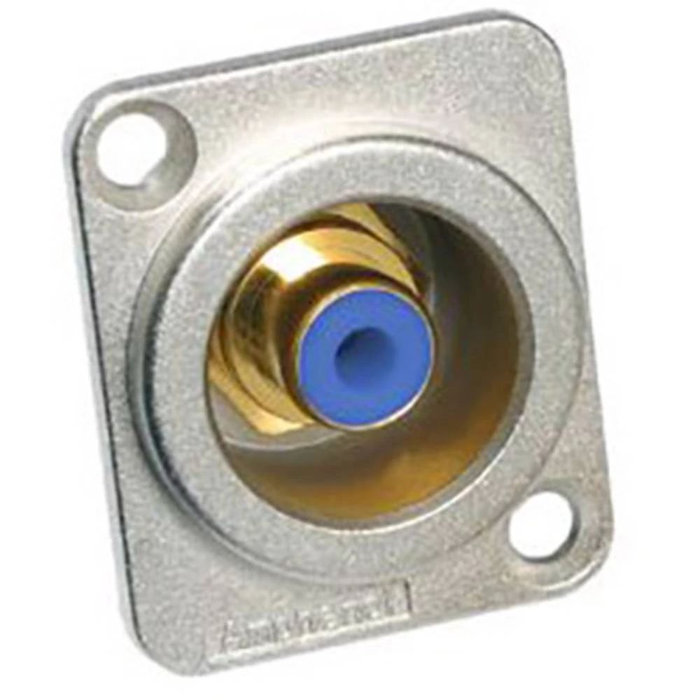 Činč konektor Ženski konektor za prirubnicu Broj polova: 2 Mono Srebrno-plava Amphenol 1 ST slika