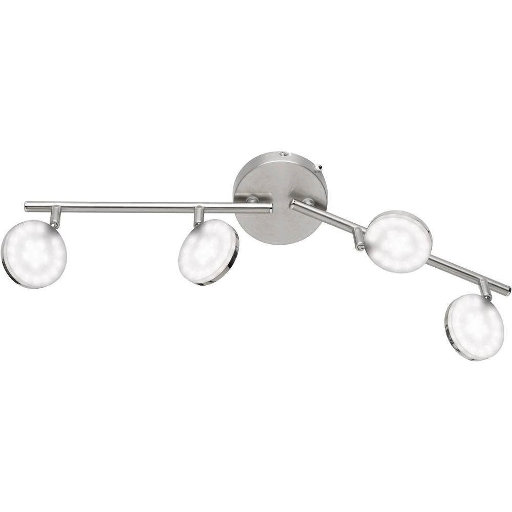 LED stropni reflektor 16 W Toplo-bijela WOFI ALERT 9860.04.64.6000 Nikal (mat) slika