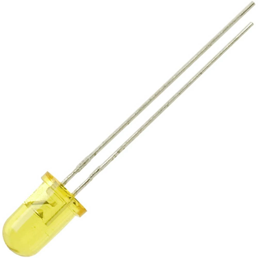 Kingbright  LED ožičen  žuta okrugli 5 mm 2000 mcd 20 ° 30 mA 2 V slika