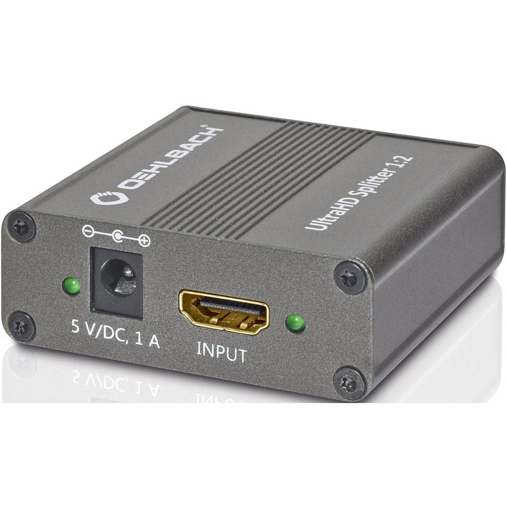 2 ulaza HDMI prekidač Oehlbach Pozlaćeni konektori 4096 x 2160 piksel Smeđa (metalik) boja slika