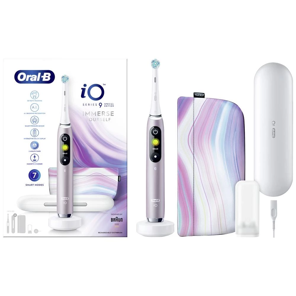 Oral-B iOM9.1A1.5ADH električna četkica za zube rotirajuća/pulsirajuća ljubičasta, bijela slika