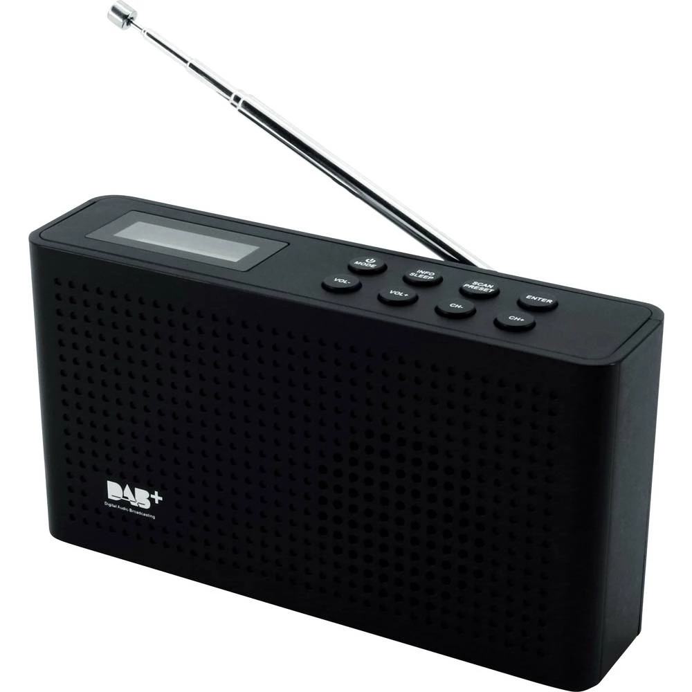 DAB+ (1012) Prijenosni radio SoundMaster DAB150SW DAB+, UKW Mogućnost punjenja Crna slika