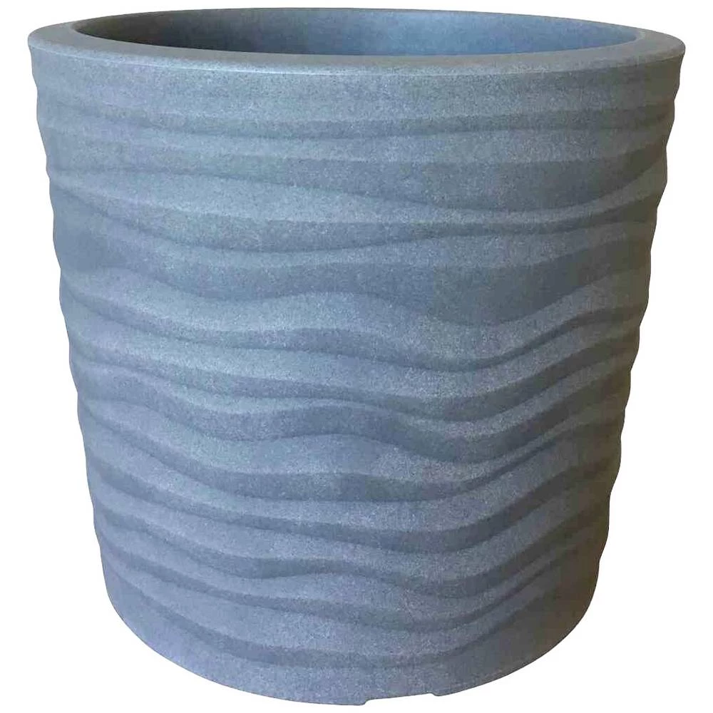 Siena Garden 45-50-51-GA 455051GA posuda za biljke plastika siva slika