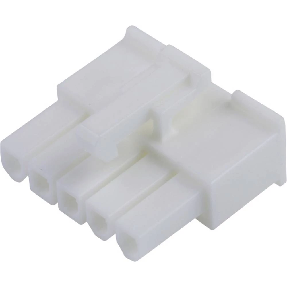 Molex 39014051 Mini-Fit Jr. Receptacle Housing, Single Row, 5 Circuits, UL 94V-0, Natural slika