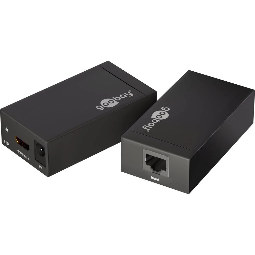 HDMI&trade;, LAN (10/100 MBit/s) Proširenje (produžetak) Putem mrežnog kabela RJ45 Goobay 58972 60 m slika