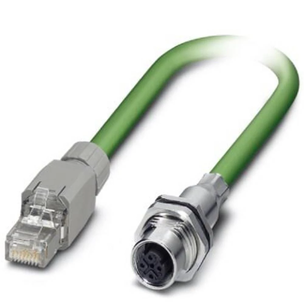 utični konektor za senzor/aktivator ravni muški konektor, ženski, ugradbeni Broj polova: 4 Phoenix Contact 1416158 VS-IP20-M12FS slika