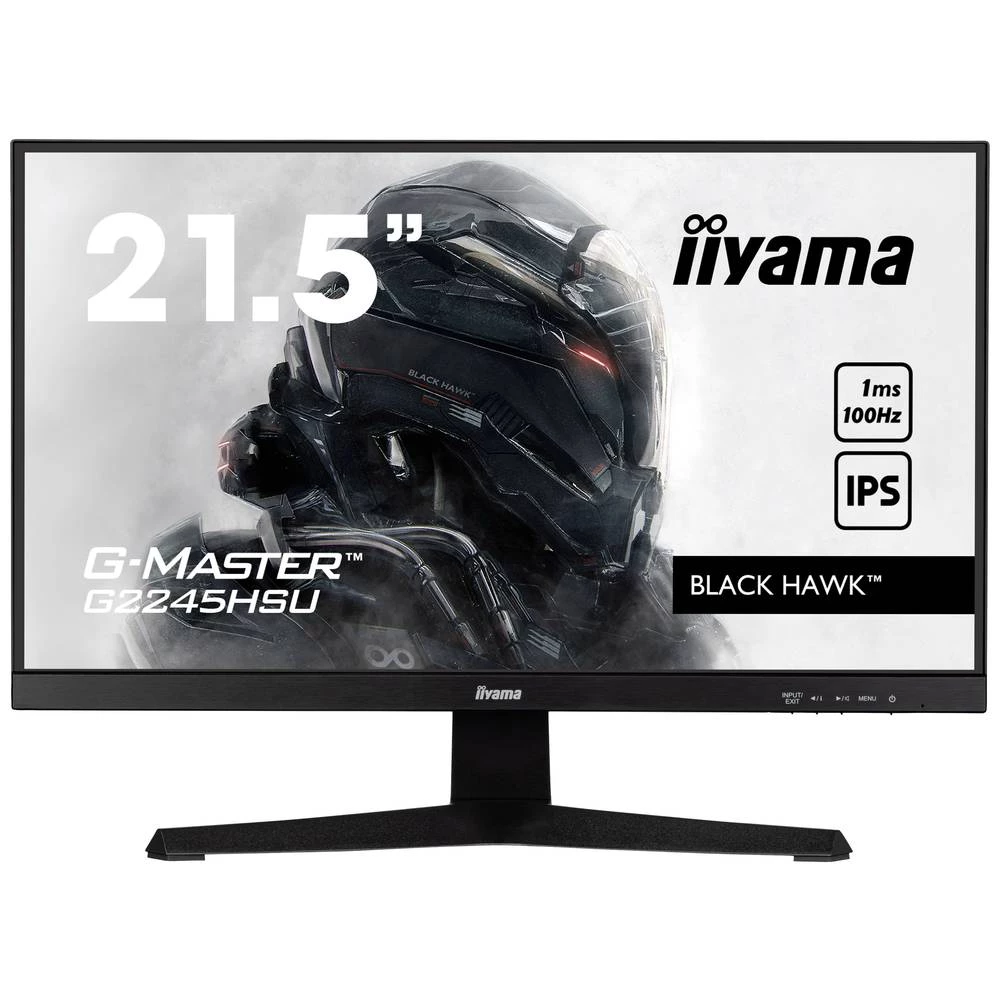 Iiyama G-MASTER Black Hawk G2245HSU-B1 LED zaslon Energetska učinkovitost 2021 E (A - G) 54.6 cm (21.5 palac) 1920 x 10 slika