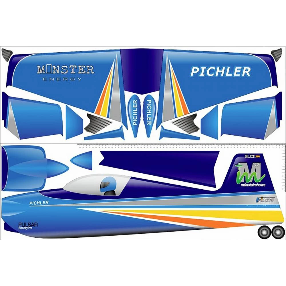 Pichler Slick 360 Combo Set zelena RC model motornog zrakoplova  ARF 840 mm slika