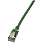 LogiLink CQ9035S RJ45 mrežni kabel, Patch kabel CAT 6a U/FTP 1.00 m zelena iznimno tanak, vatrostalan, fleksibilan, zašt