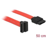Delock tvrdi disk priključni kabel [1x 7-polni ženski konektor sata - 1x 7-polni ženski konektor sata] 0.50 m crvena