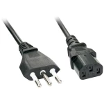 LINDY struja priključni kabel [1x talijanski muški konektor - 1x ženski konektor iec c13, 10 a] 2 m crna