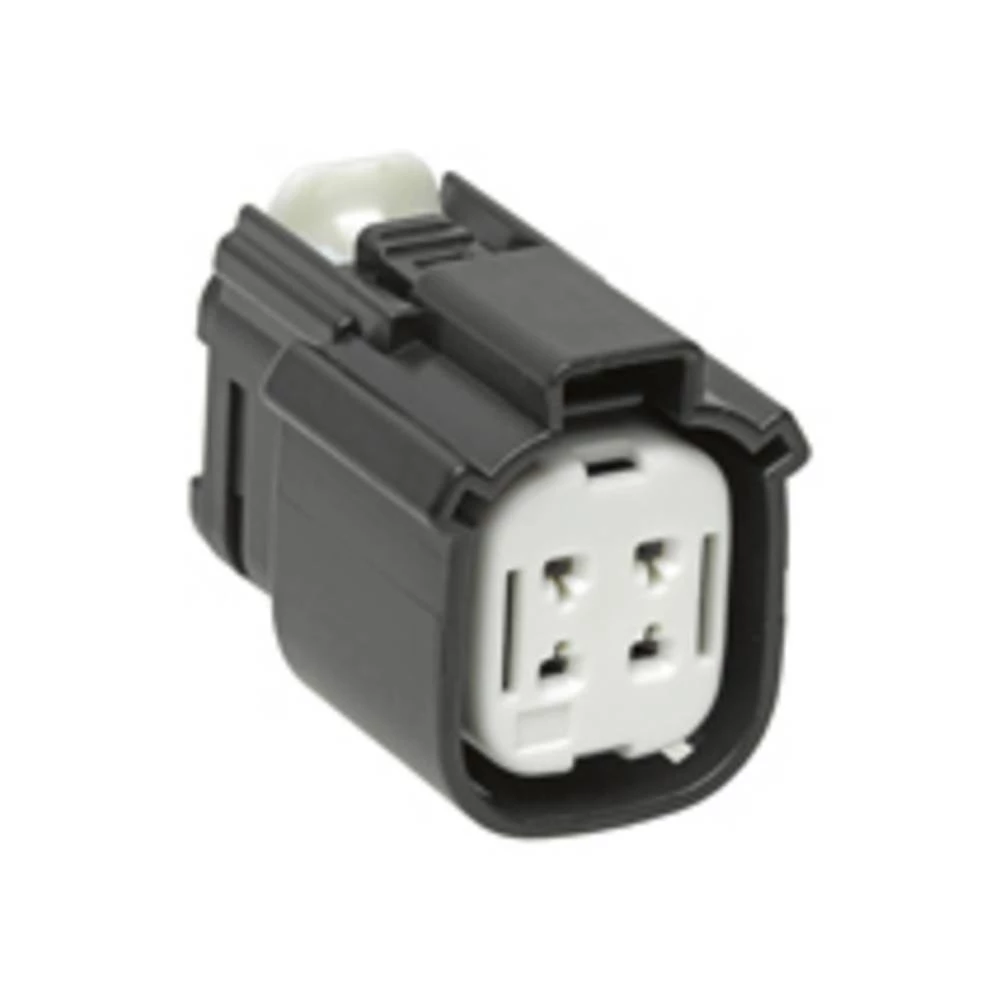 Molex 194180005 MX150L 4 Circuit Receptacle for 18-22 AWG Wire, with CPA, Black slika