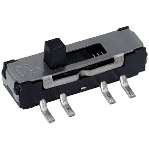 C & K Switches  klizni prekidač 6 V 300 mA 2 x on/on/on  1 St. Tape slika