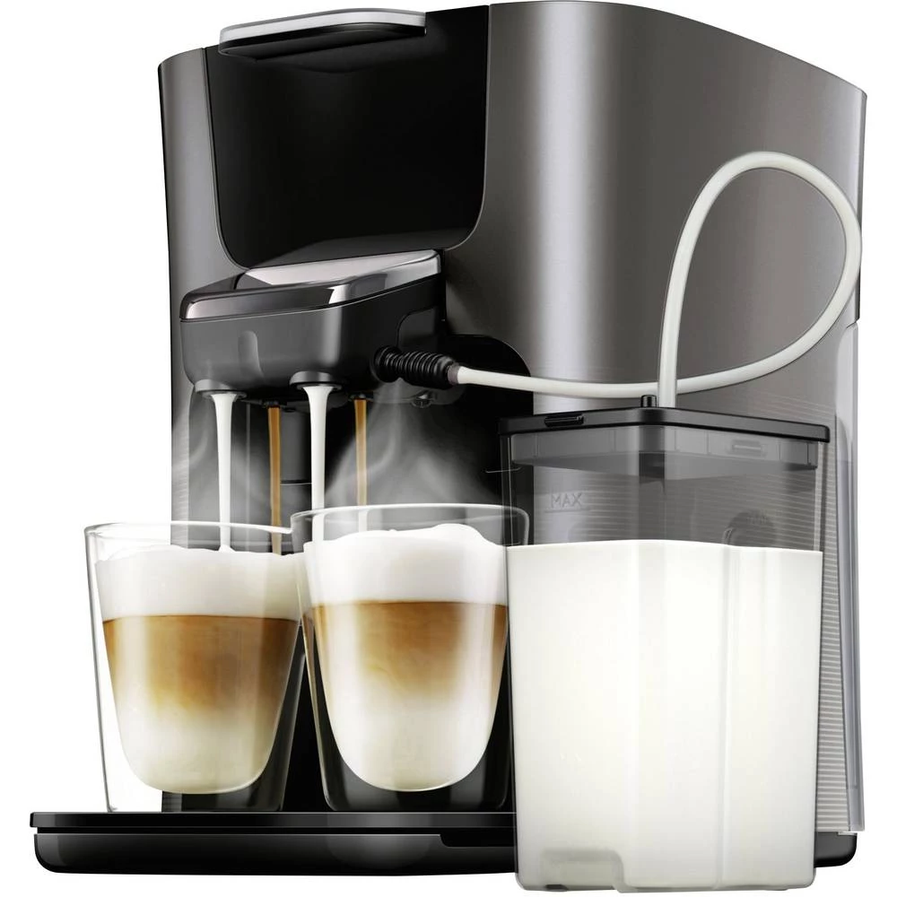 SENSEO&reg; HD6574/50 Latte Duo Plus HD6574/50 Aparat za kavu na jastučiće Antracitna boja S posudom za mlijeko slika