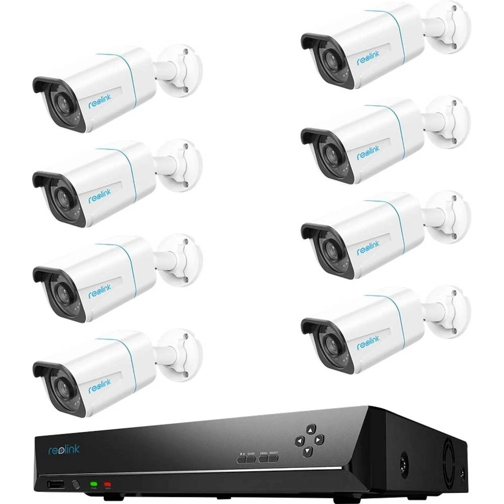 Reolink RLK16-810B8-A rl16k8a lan ip-set sigurnosne kamere 16-kanalni sa 8 kamera 3840 x 2160 piksel slika