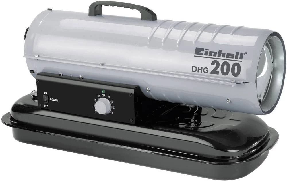 Puhač toplog zraka 20000 W 160 m² Srebrna-Crna Einhell HGG 200 Niro slika