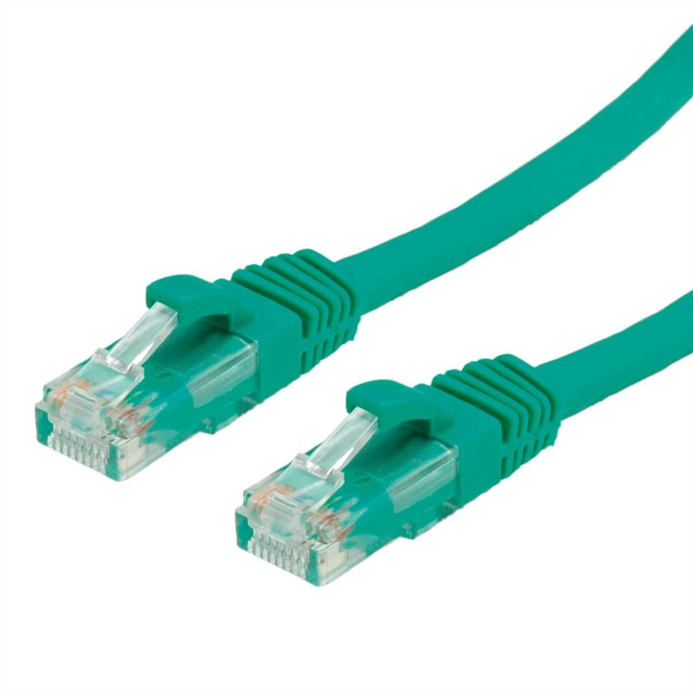 Value 21.99.1446 RJ45 mrežni kabel, Patch kabel cat 6a U/UTP 7.00 m zelena nezaštićen 1 St. slika